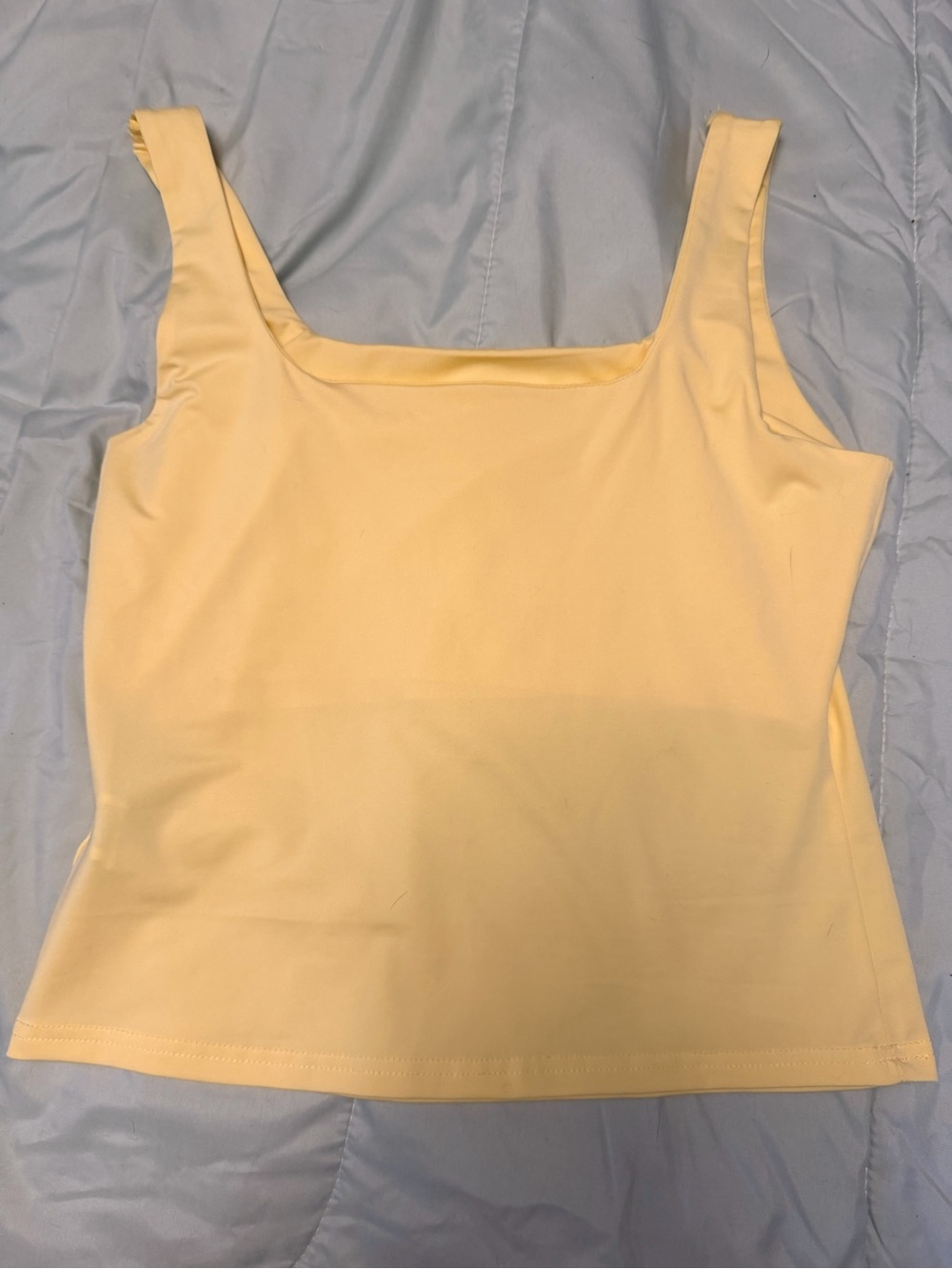 SHEIN Pale Yellow Square Neck Tank Top. Comes With 6 tank tops